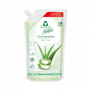 Frosch Senses Aloe Vera, Cremeseife, Nachfuellbeutel, 500ml